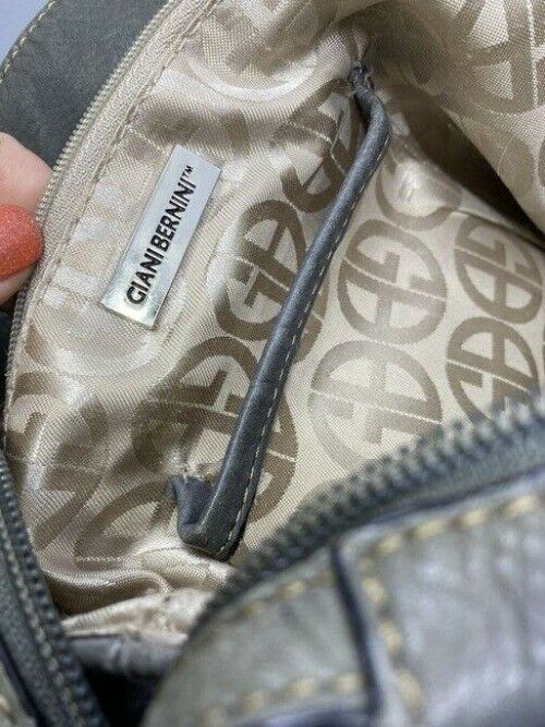 Giani Bernini Msrp Olive Green Leather Shoulder Bag