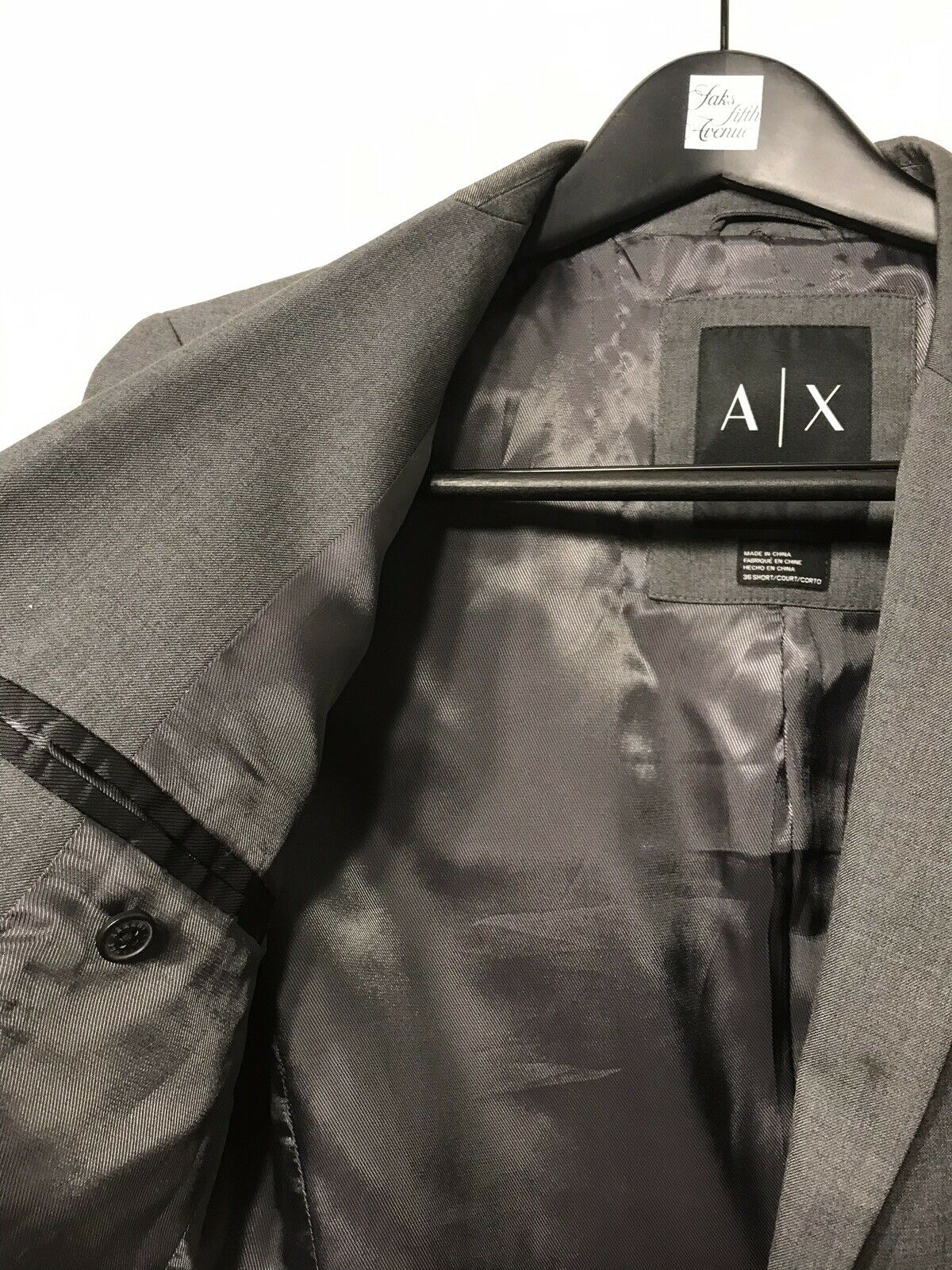 Armani Exchange Grey Jacket Size 36
