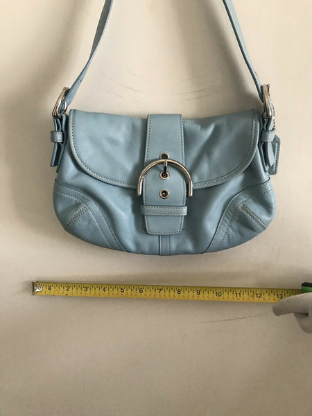 COACH Blue Leather Hangbag