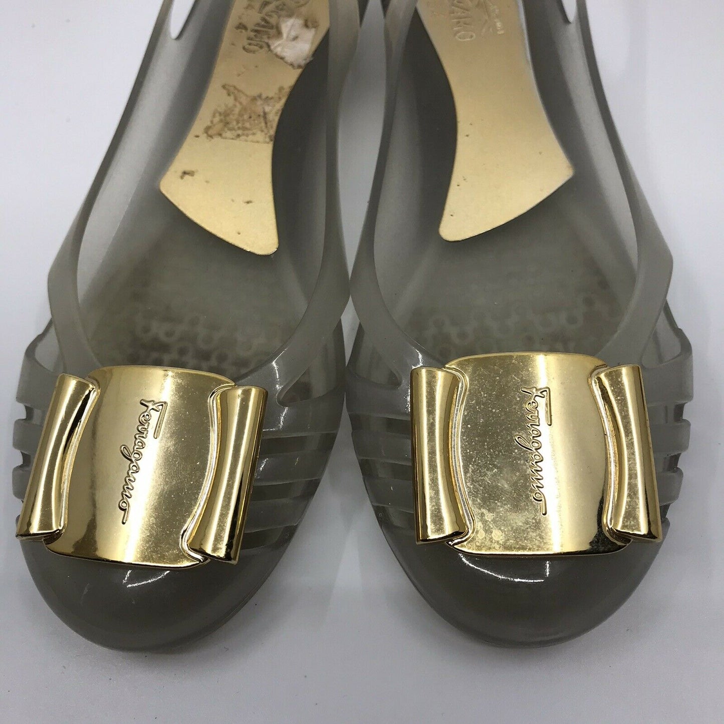 SALVATORE FERRAGAMO Jelly Flats Shoes size 6