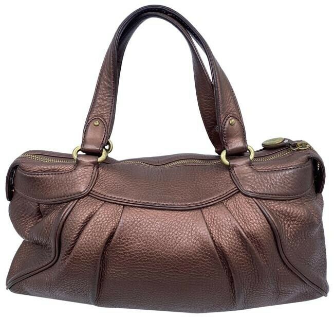 Cole Haan Zipper Snap Rose Leather Shoulder Bag