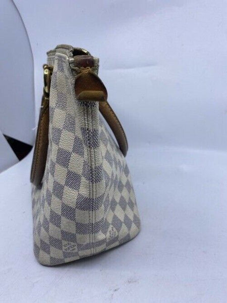 Louis Vuitton Saleya Vintage Crean Damier Azur Canvas Shoulder Bag