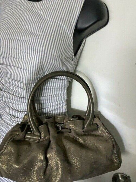 salvatore ferragamo handbag bronze shoulder bag