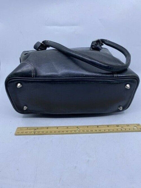 Coach Vintage Black Leather Shoulder Bag