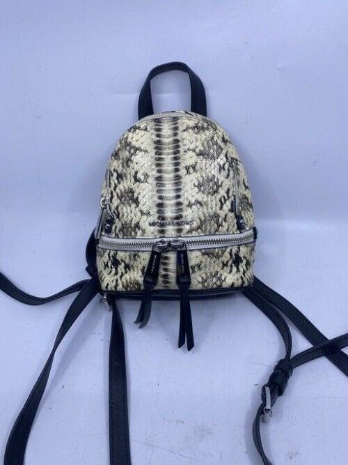 Michael Kors Rhea Embossed Mini Snake Leather Backpack