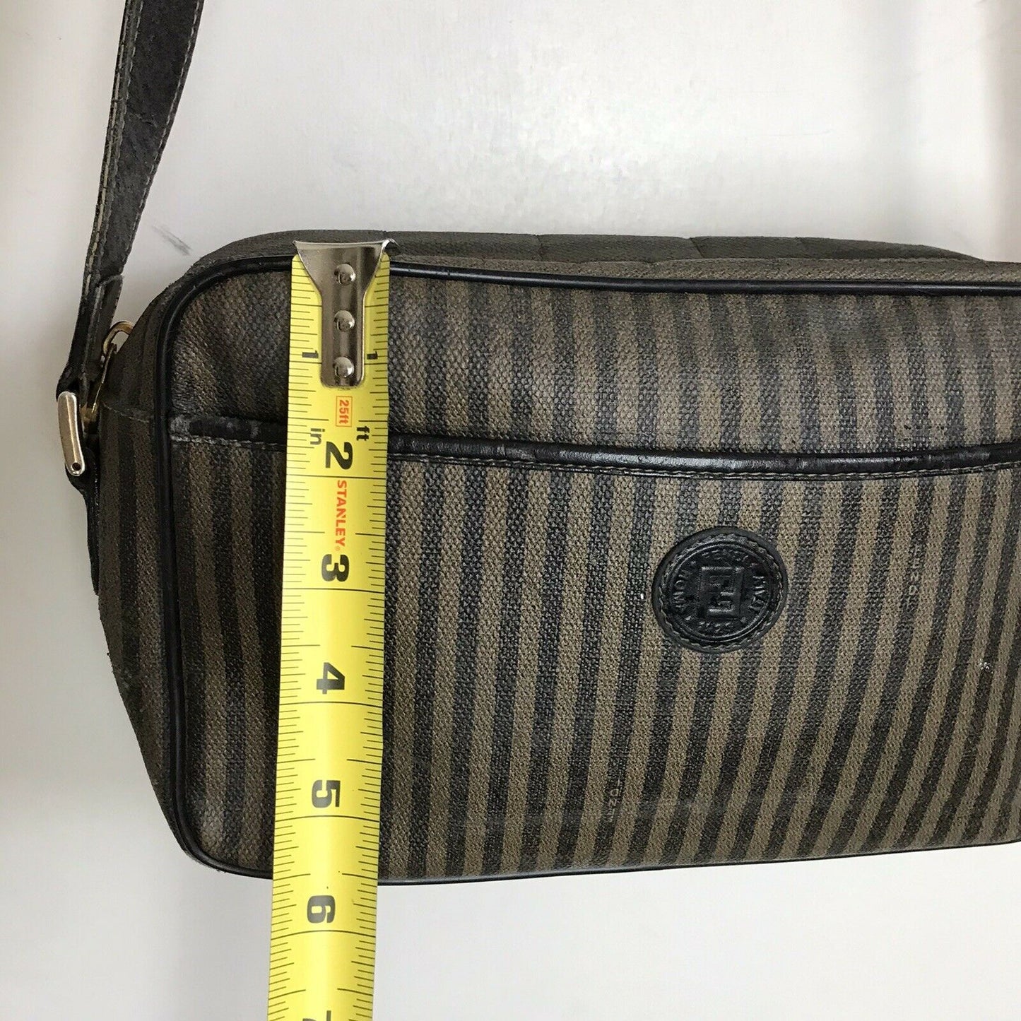 FENDI Vintage Canvas Crossbody Bag Needs TLC