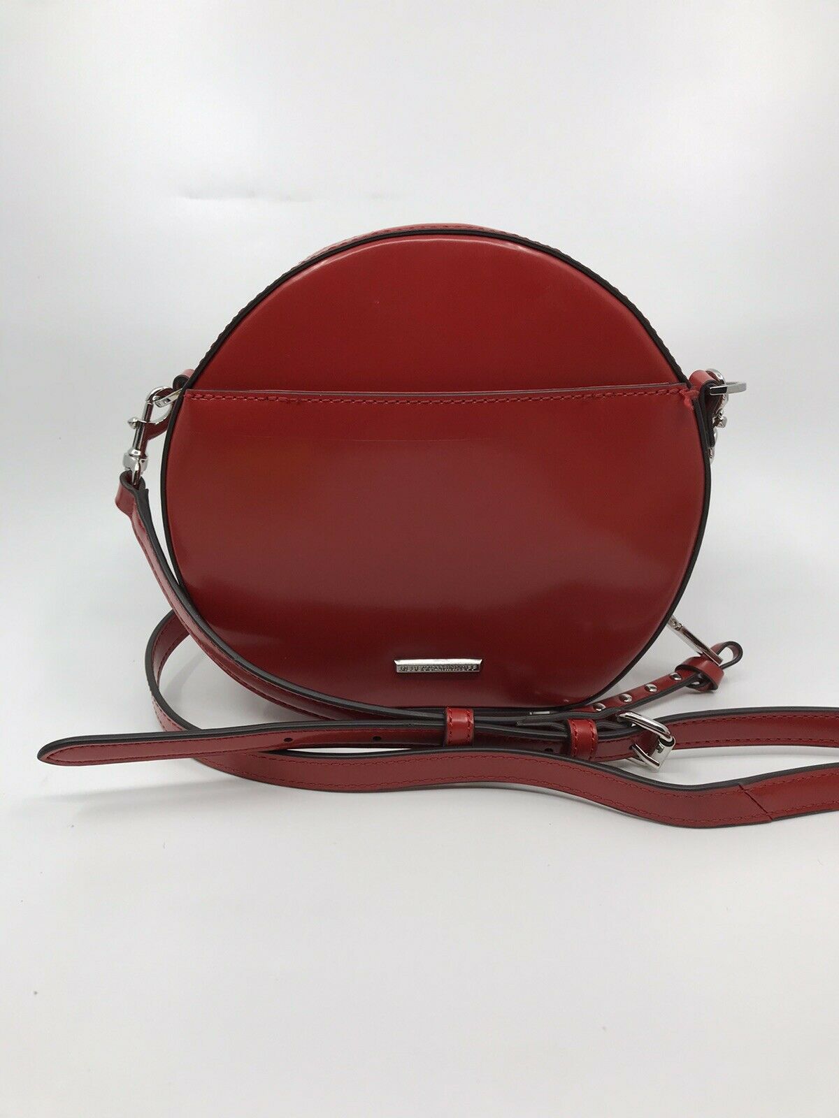 REBECCA MINKOFF Red leather Round Crossbody