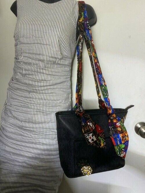 Michael kors w handshoulder customized by me w applique black shoulder bag
