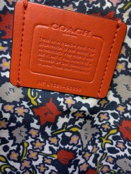 coach tote w bag tote w detachable specialty orange leather shoulder bag