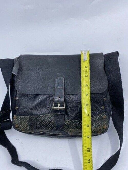 prada vintage black leather cross body bag