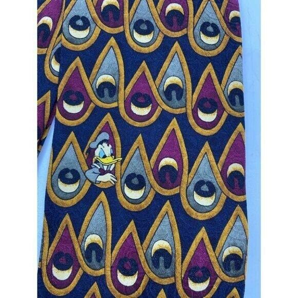 NWOT Disney Novelty MM Loops Neck Tie 100% Silk