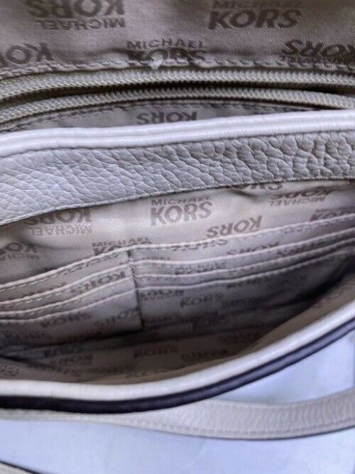 Michael Kors Tassel White Leather Cross Body Bag