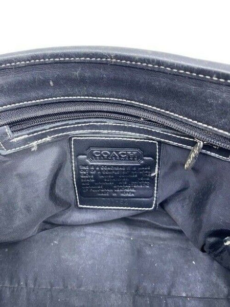 Coach Vintage Black Leather Shoulder Bag