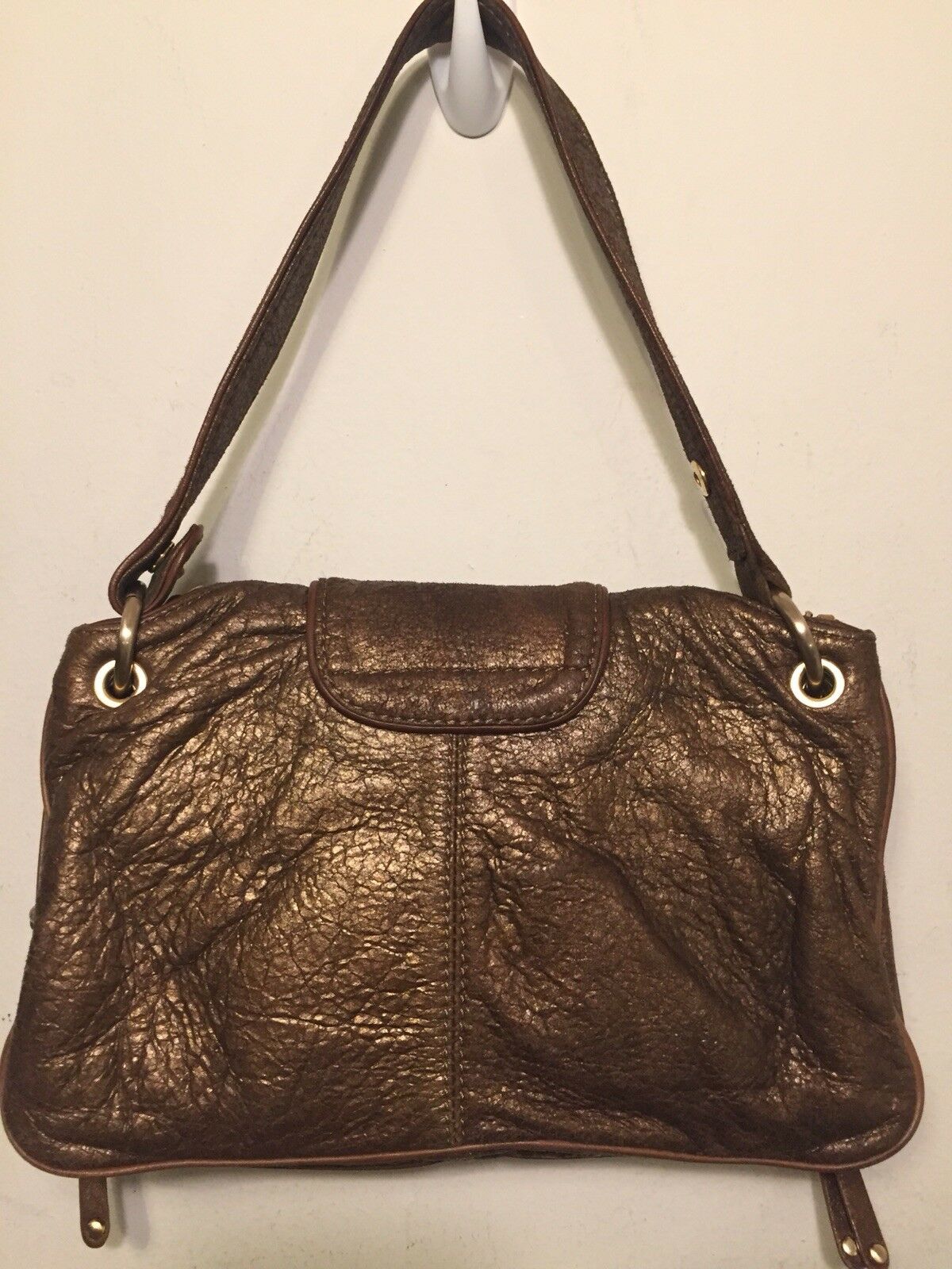 BOTKIER Mini Brown W/ Bronze Shimmer Clutch/ Mini Purse