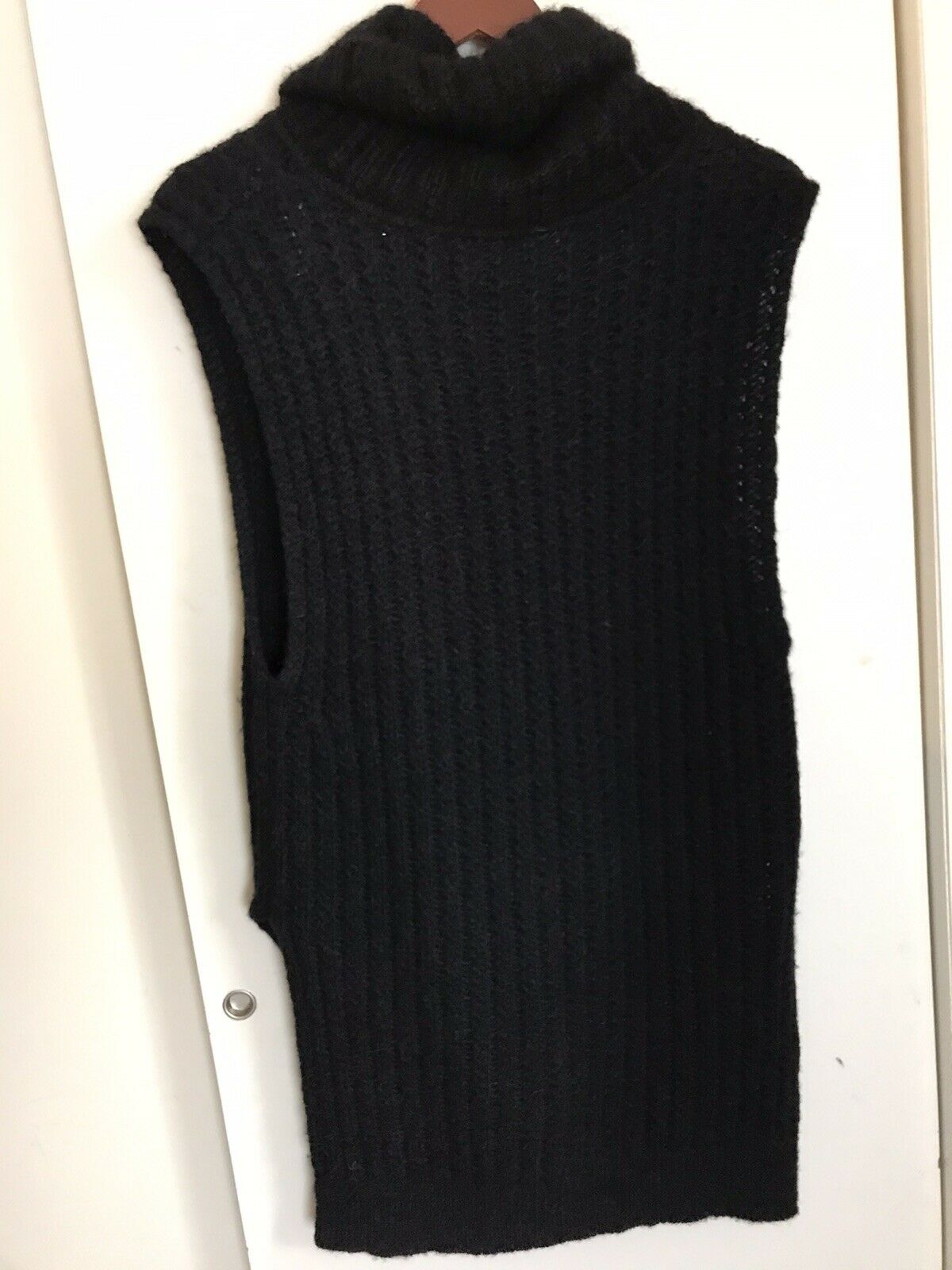 PHILLIP LIM Black Knit Turtle Neck Top Small