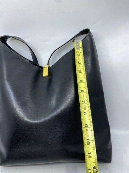 gucci xl vintage black leather hobo bag