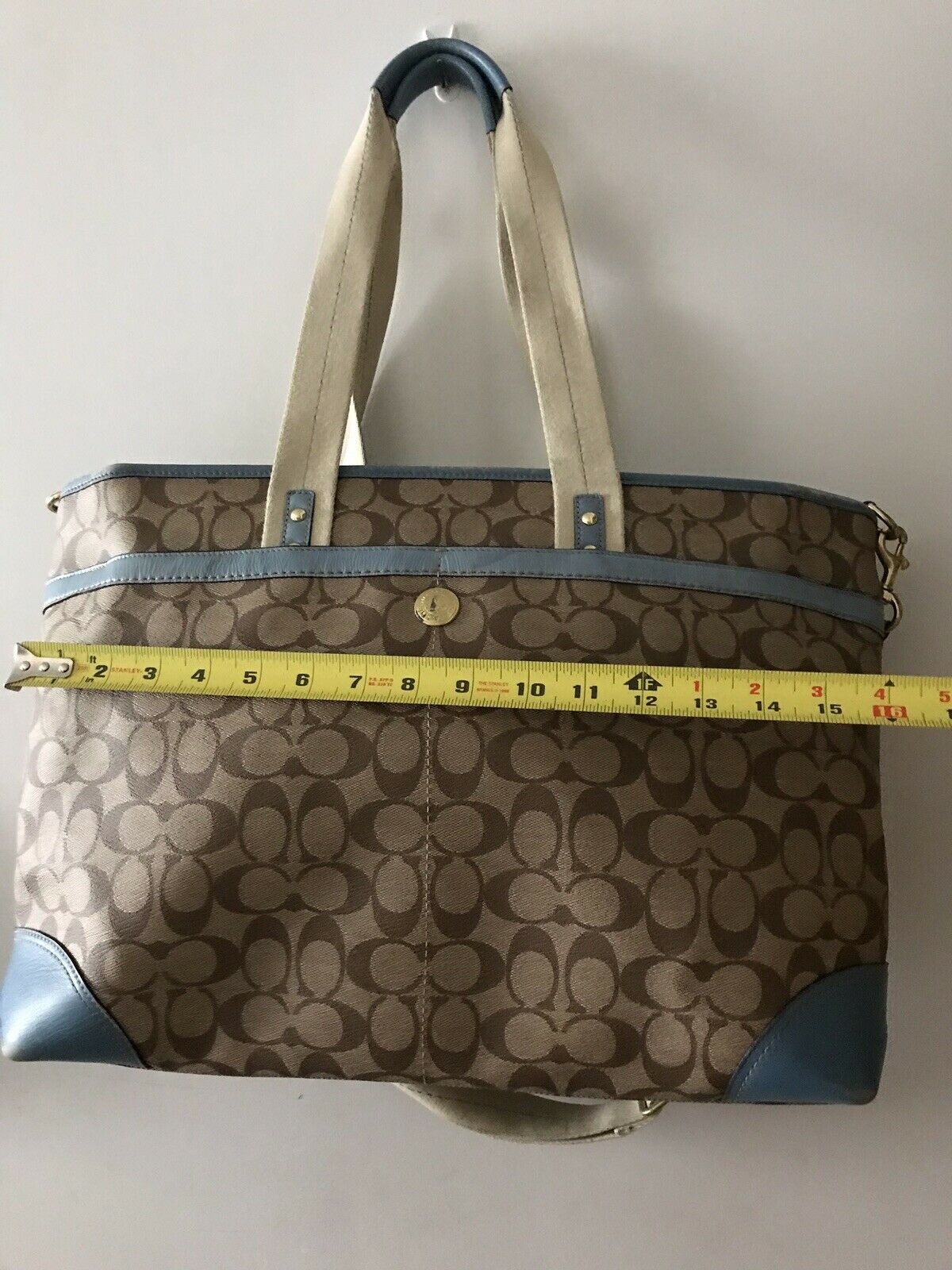 COACH XL Weekend/ Diaper Coated Canvas Bag