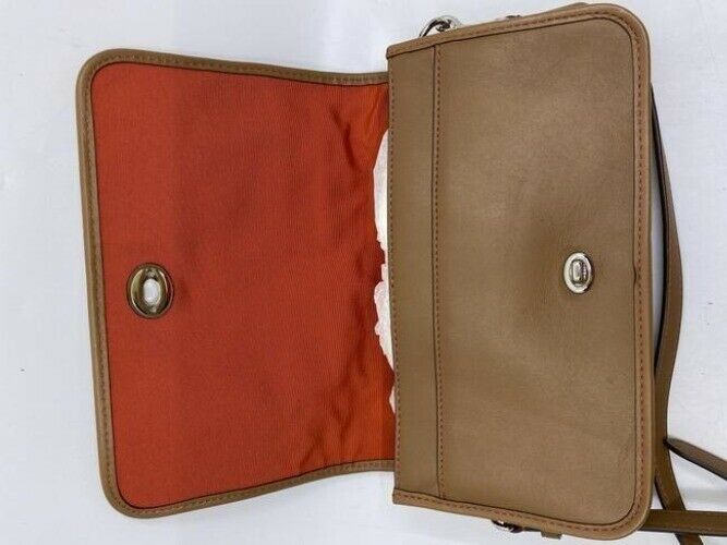 coach vintage caramel leather cross body bag