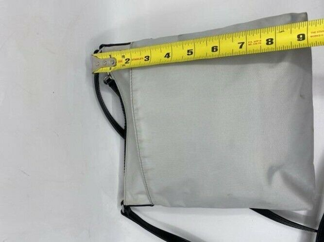 marc jacobs white black nylon fabric cross body bag