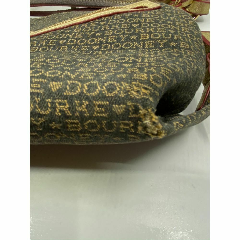 Dooney & Bourke Fabric Shoulder Bag Over Signature Size M Msrp 250