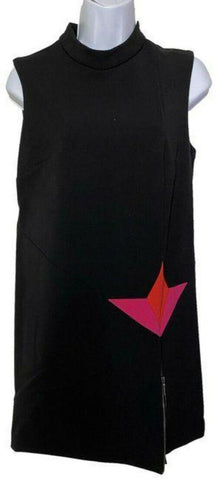 nicole miller black w new w slit msrp short casual dress