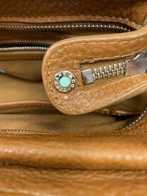 tiffany and co xl tan leather tote