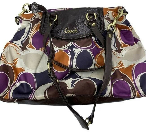 Coach Multicolor Fabric Cross Body Bag