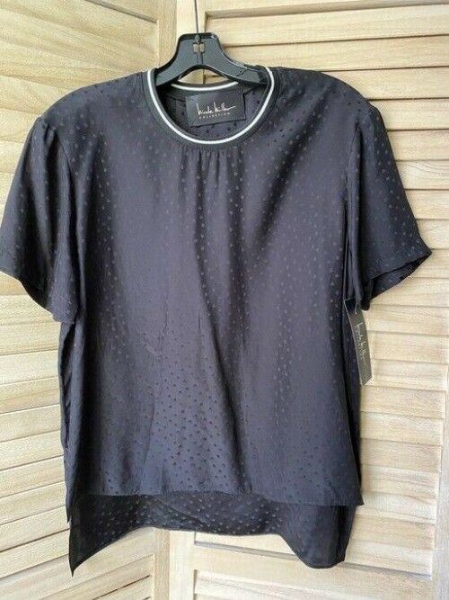 Nicole Miller Black Small Msrp Tee Shirt