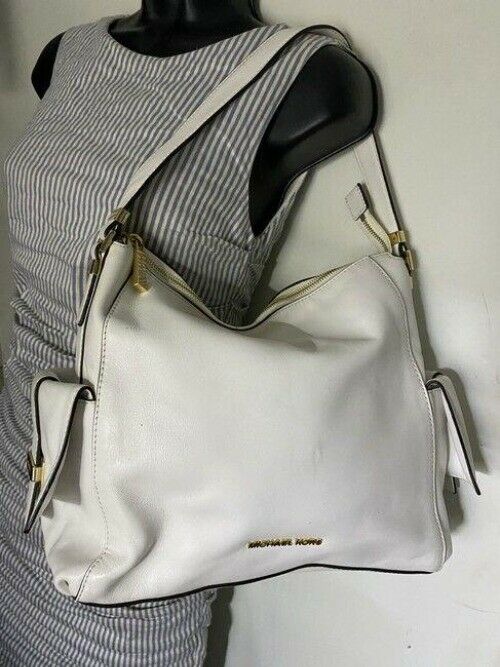 michael kors msrp white leather shoulder bag
