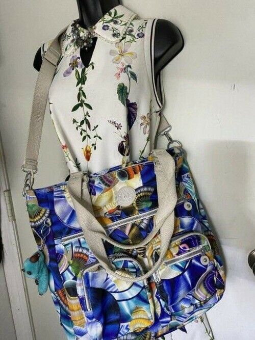 kipling multicolor nylon cross body bag