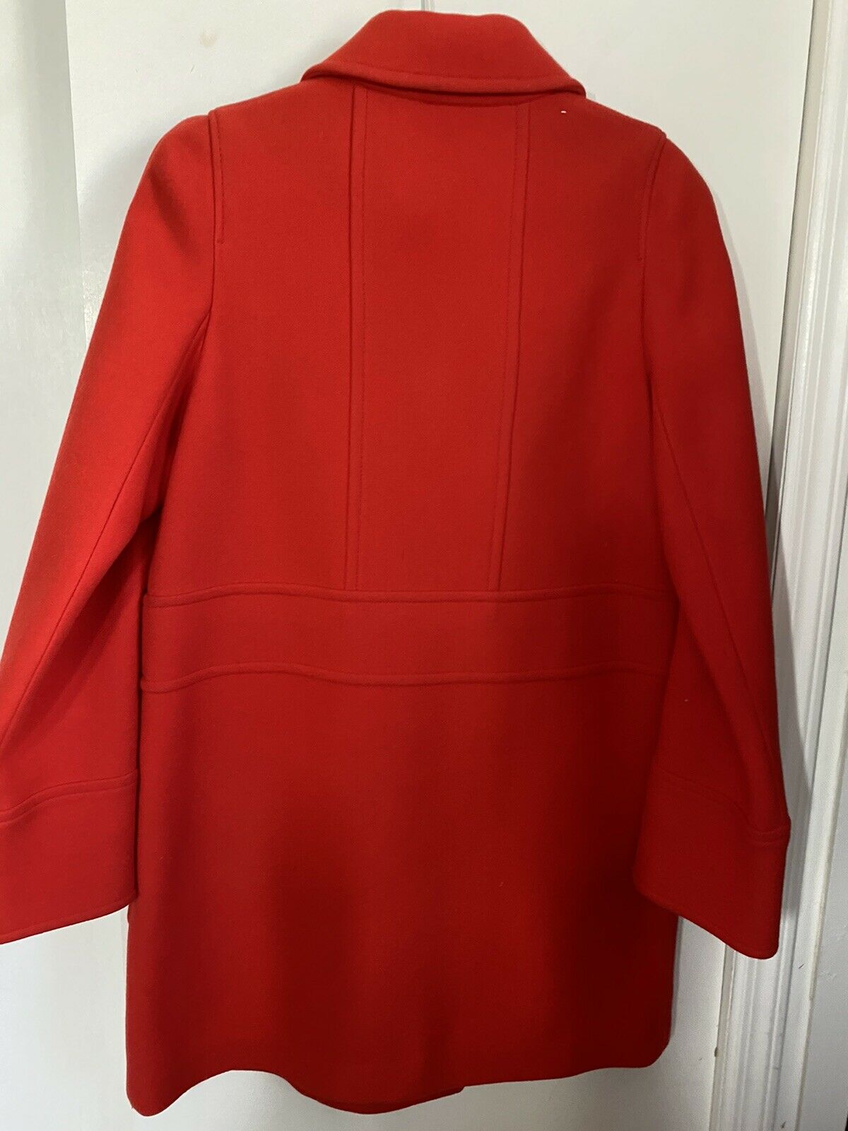 Msrp 2,500 PIAZZA SEMPIONE Red  Coat Size 40 Small