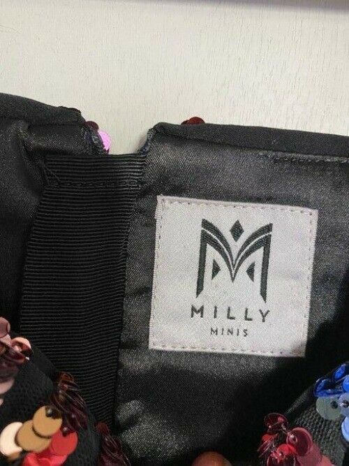 milly minis rainbow new girls sequined short casual dress