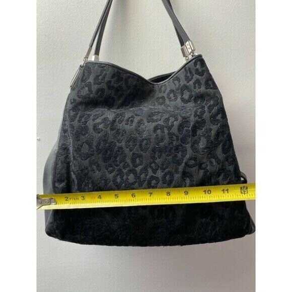 COACH Large Black Jacquard Fabric Tote Bag