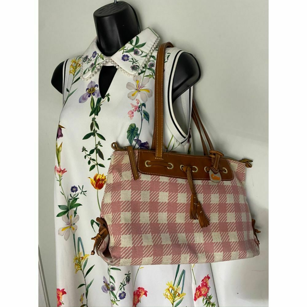 Dooney and Bourke All Over Signature Fabric Bag Size M