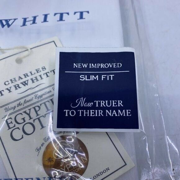 Charles Tyrwhitt Hales White Poplin Slim Fit Shirt