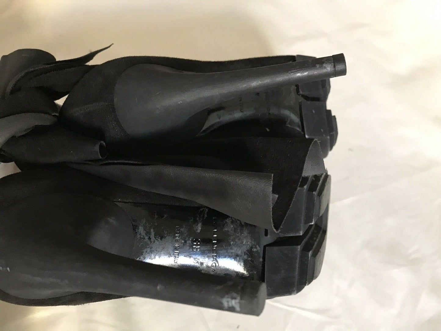 BALENCIAGA Black Suede Booties  Size 38
