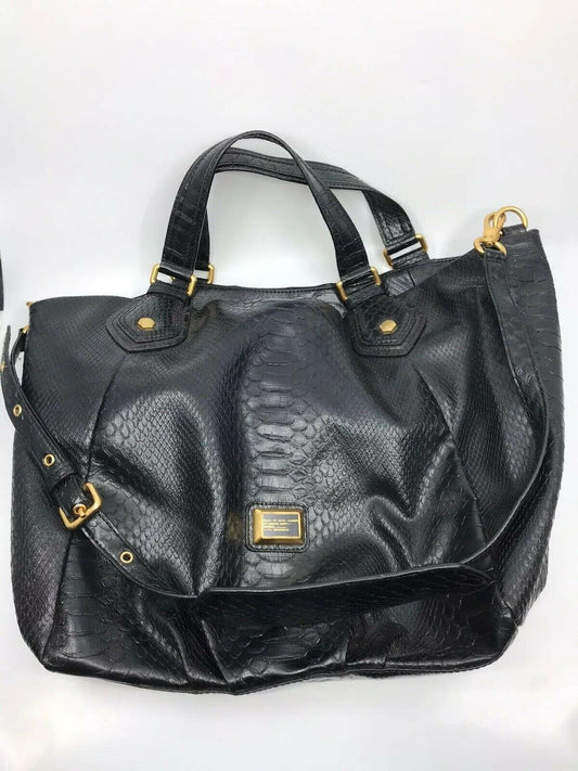 Marc Jacobs Leather Bucket Bag Python Embossed