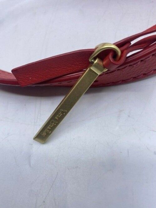 Vera Bradley Carson Saddle Red Leather Cross Body Bag