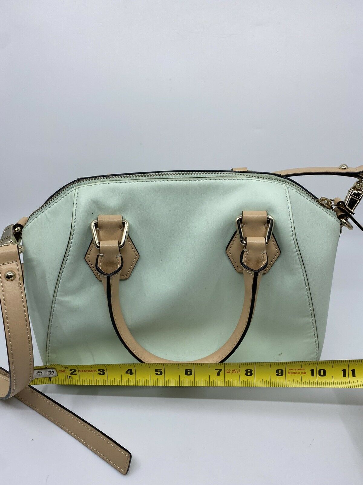 Kate Spade Green leather  Trapeze Bag W Crossbody