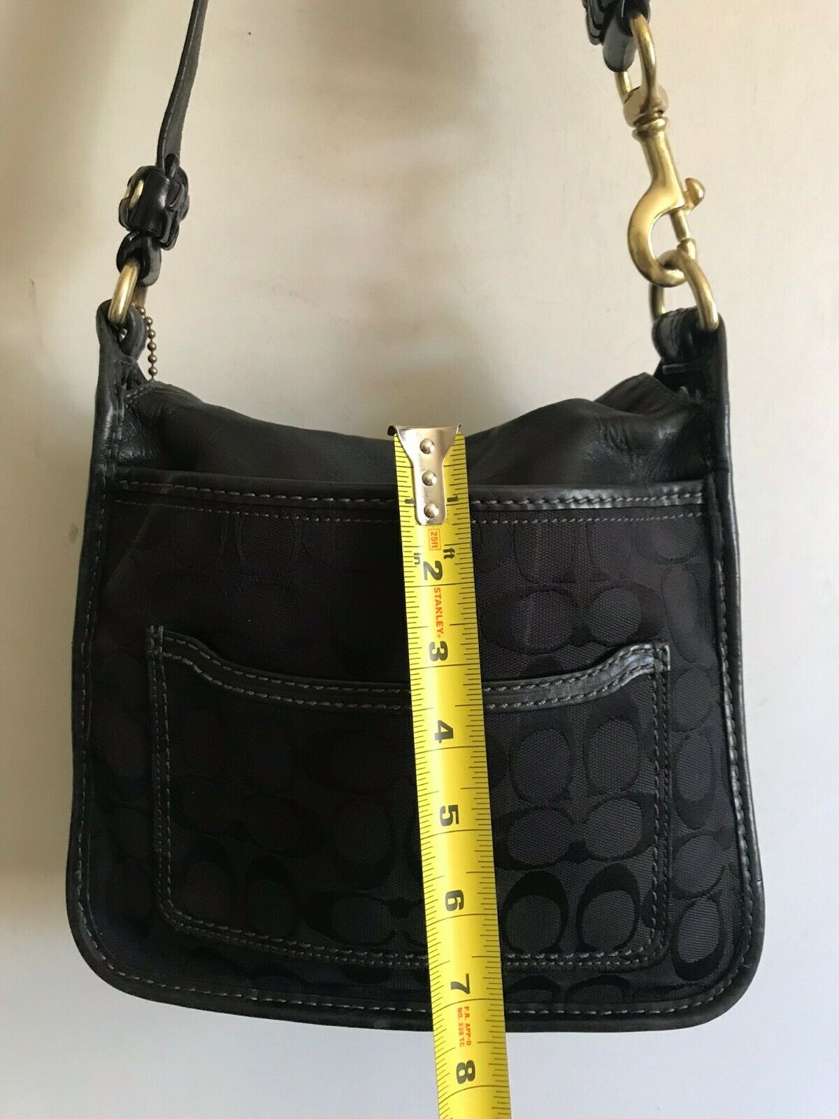 COACH Medium Interwoven Jacquard Bag - Black
