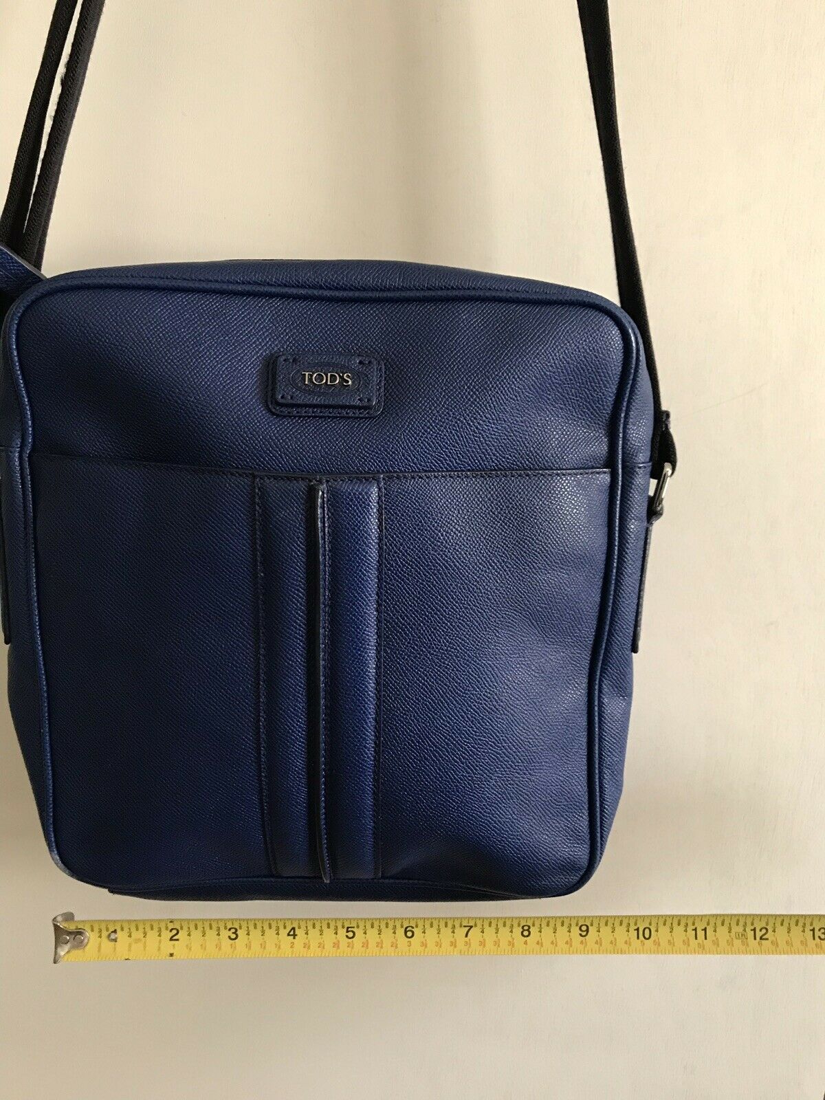 TOD’S Blue Saffiano Leather Crossbody Bag