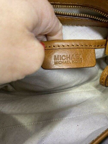 michael kors bowling bag brown tote