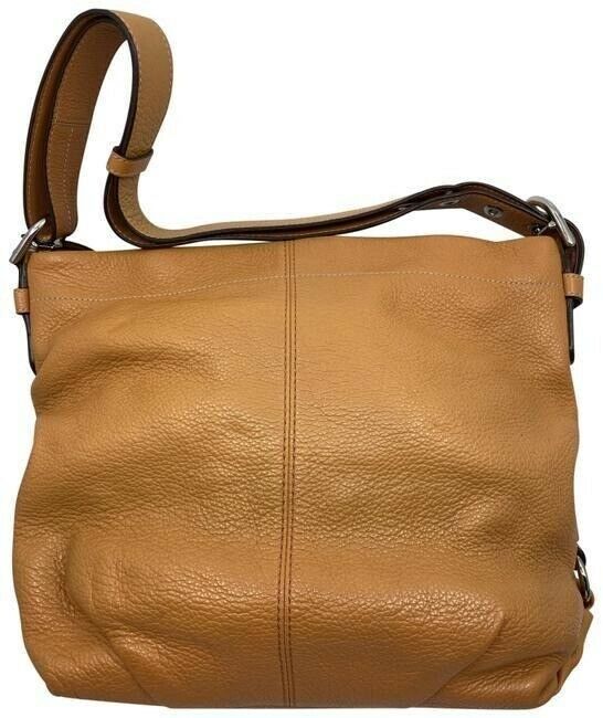 Coach medium orange leather cross body bag