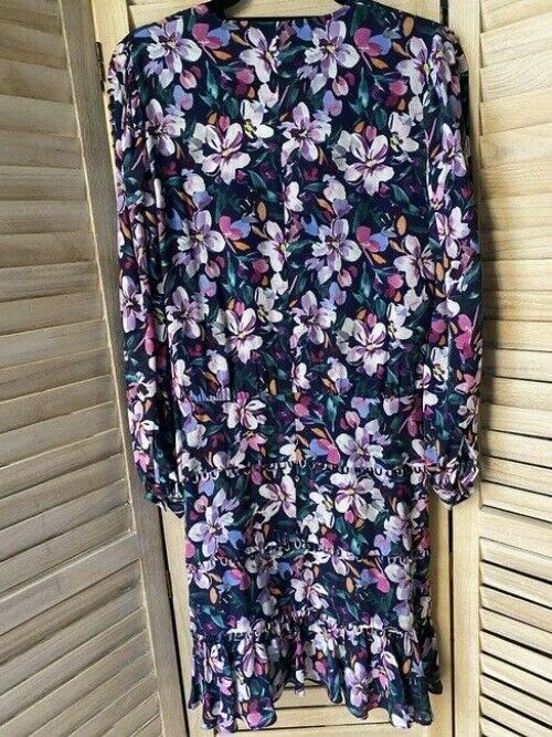 Nicole Miller White Pink Blue New Floral Mini Msrp Mid Length Short Casual Dress