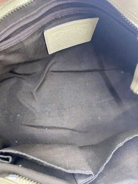 coach medium beige leather shoulder bag