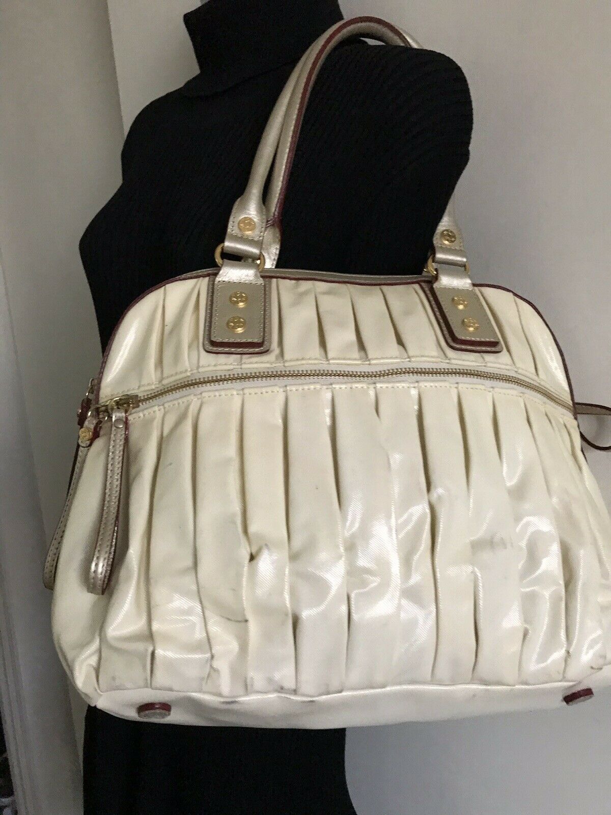 MZ WALLACE White Canvas Bea Bag