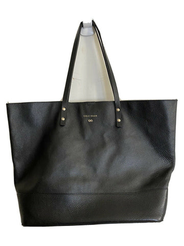Cole Haan Black Leather Tote Bag
