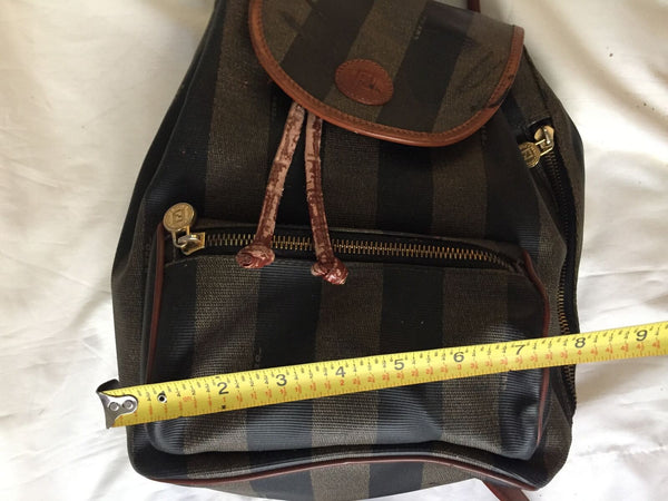 FENDI Vintage  Signature Stripe Back Pack