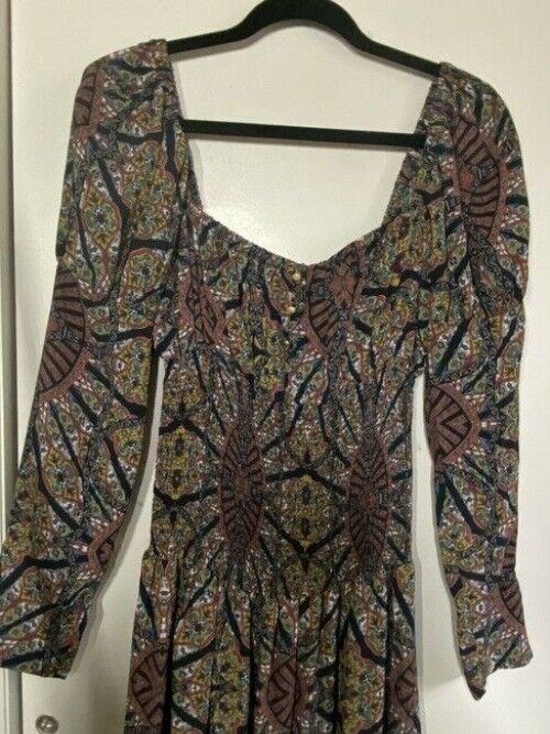 nicole miller multicolor new smocking msrp long formal dress