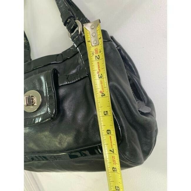 COACH Large Black Leather Shoulder Bag